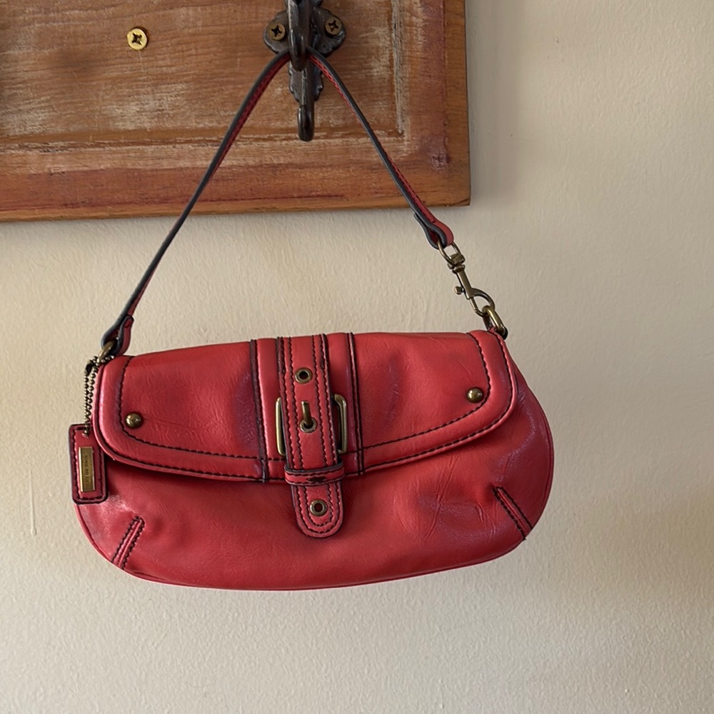NINE WEST Red Leather Women's Bag